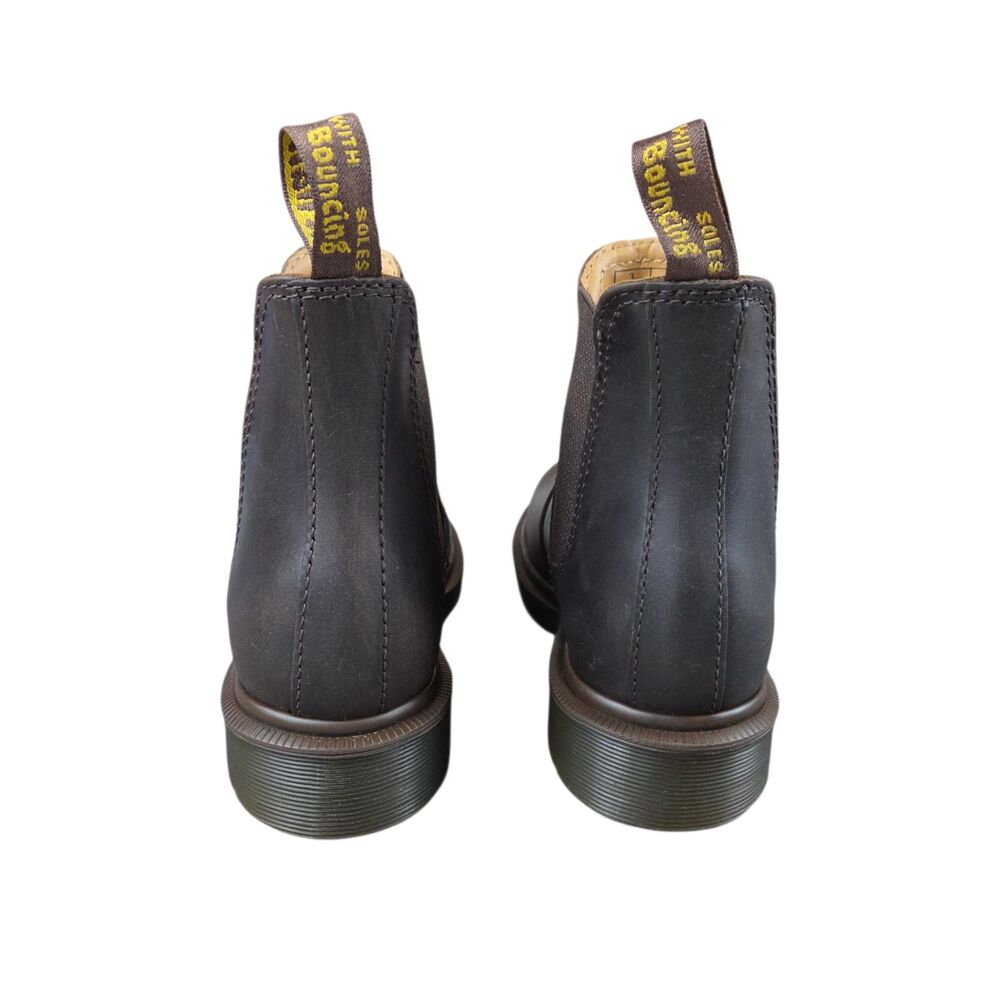 Dr. Martens 2976 Chelsea Boots Gaucho Crazy Horse Brown Size Men's 4, Women's 5 - Picture 3 of 9